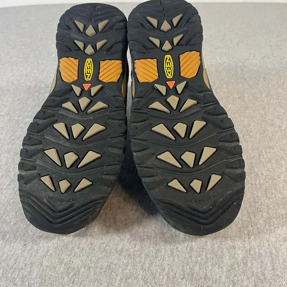 KEEN Black/Brown Targhee II Mid Waterproof Hiking Boots Youth Size 4
